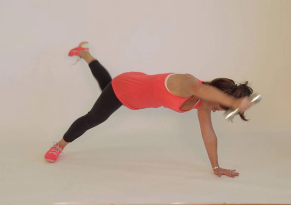 Plank with Opposite Limb Extension