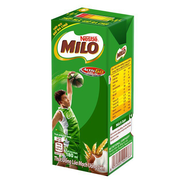 1 hộp sữa milo bao nhiêu calo?