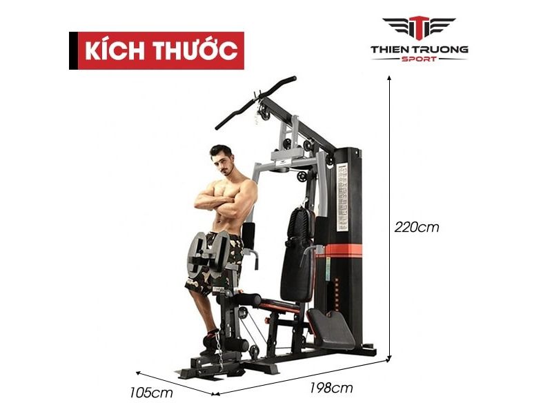 Kích thước giàn tạ đa năng HQ-708