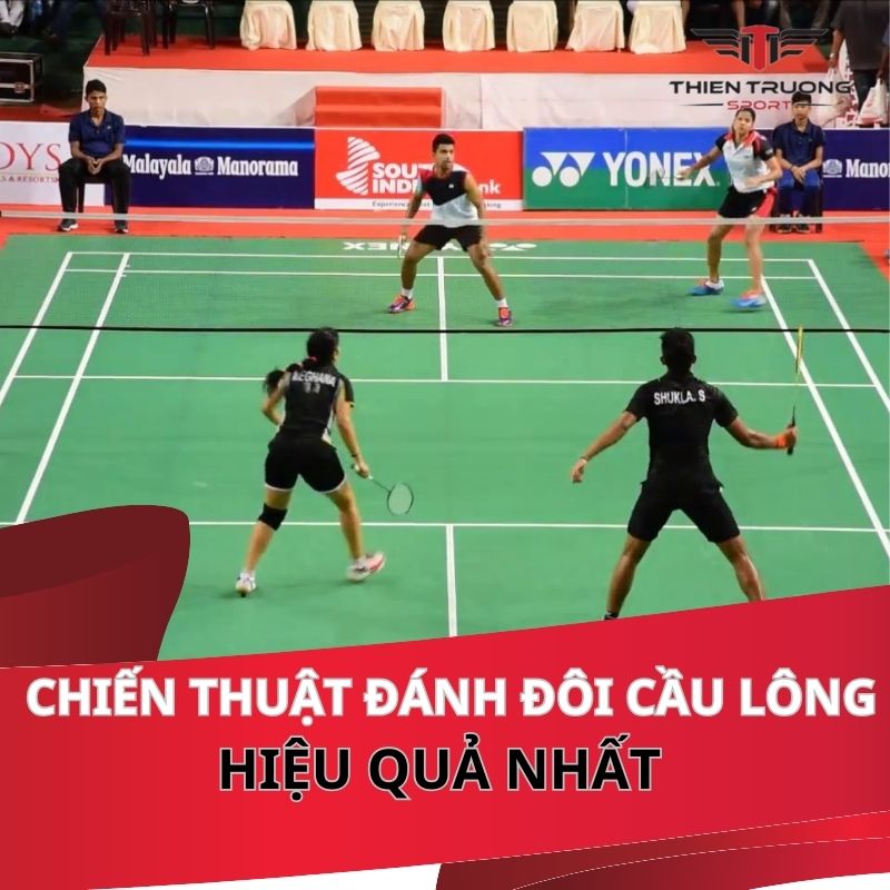 Chiến thuật đánh đôi cầu lông hiệu quả nhất