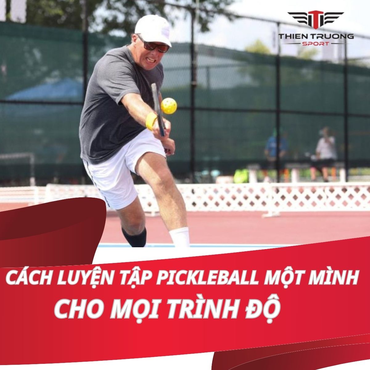 Cách luyện tập Pickleball một mình cho mọi trình độ