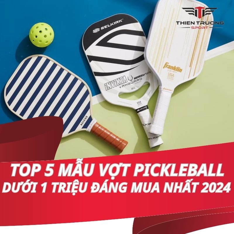 Top 5 mẫu vợt Pickleball dưới 1 triệu đáng mua nhất 2024