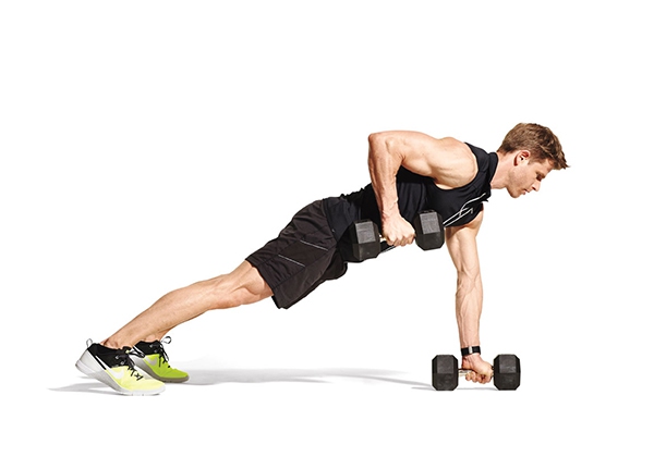 Dumbbell Renegade Rows