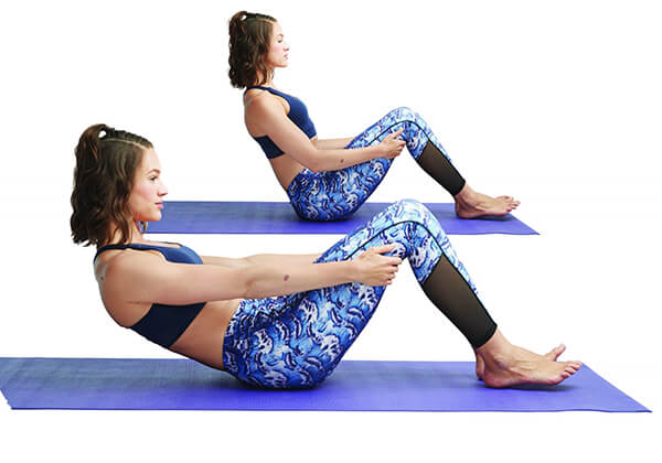 Bài tập Half Roll Back Pilates