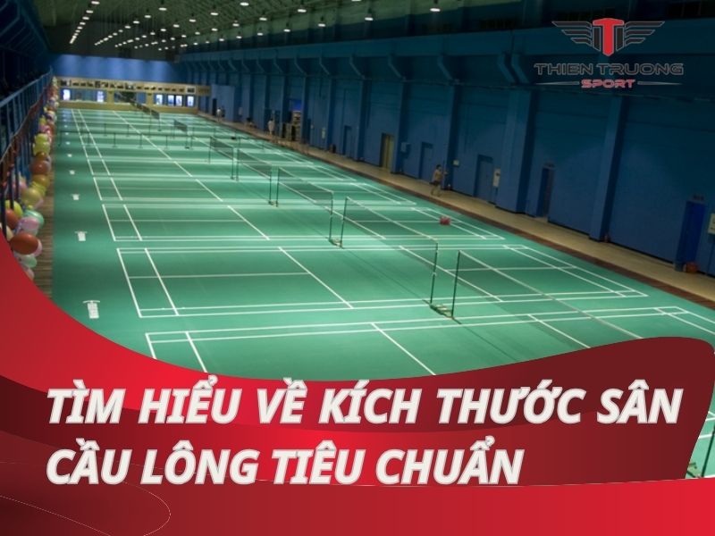 Kích thước sân cầu lông tiêu chuẩn đánh đơn và đôi bao nhiêu?