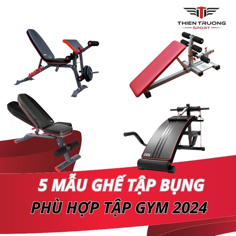 5 mẫu ghế tập bụng phù hợp tập gym 2024