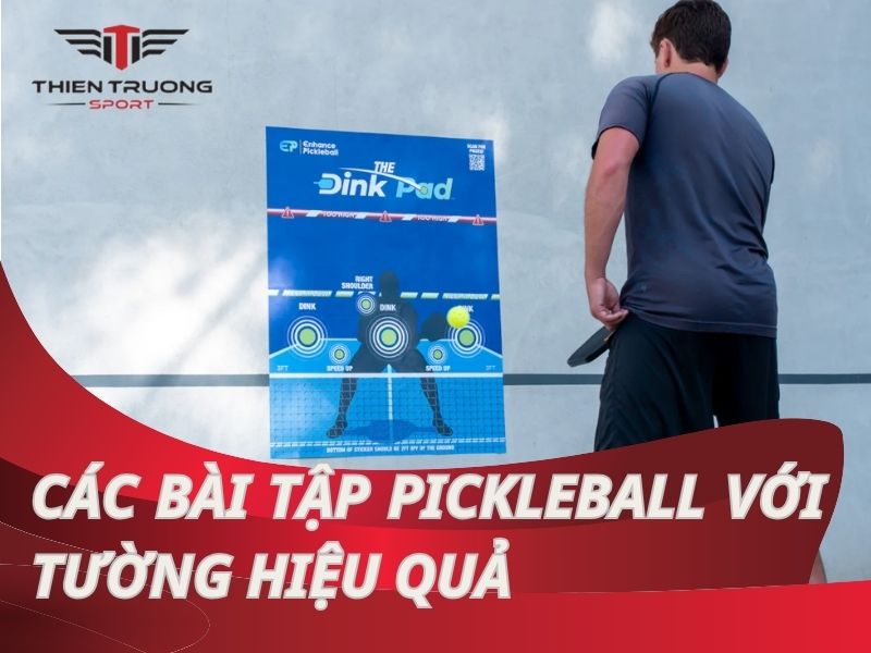 Nâng cao kỹ năng cùng các bài tập pickleball với tường hiệu quả