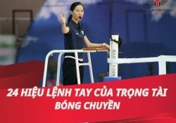 24 Hiệu lệnh tay của trọng tài bóng chuyền