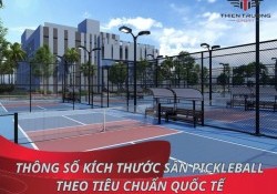 Thông số kích thước sân Pickleball theo tiêu chuẩn quốc tế