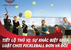 Sự khác biệt giữa luật chơi pickleball đơn và đôi