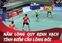 Quy định vạch tính điểm cầu lông đôi người chơi cần biết