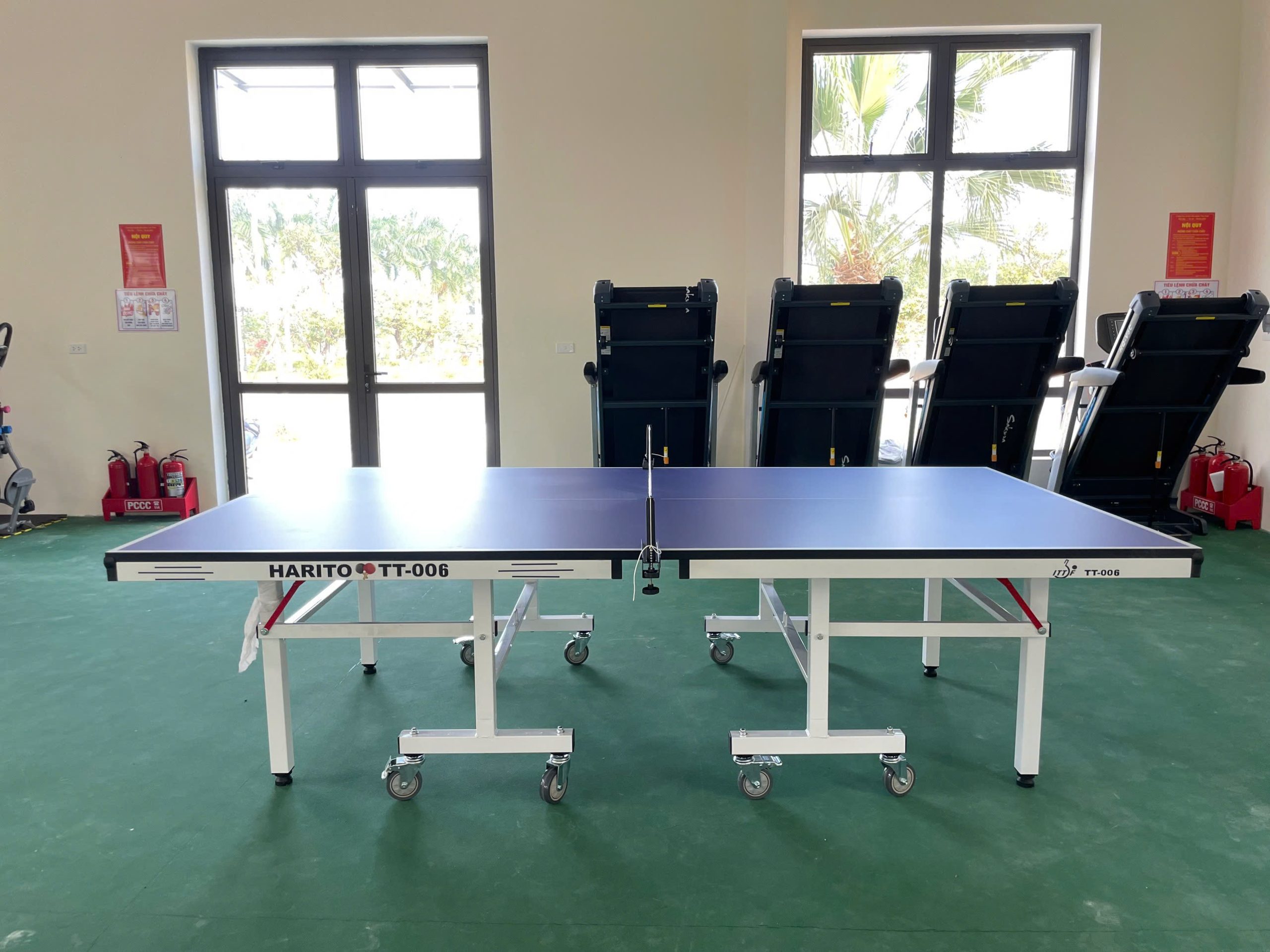 Bàn bóng bàn lắp cho phòng sinh hoạt cộng đồng