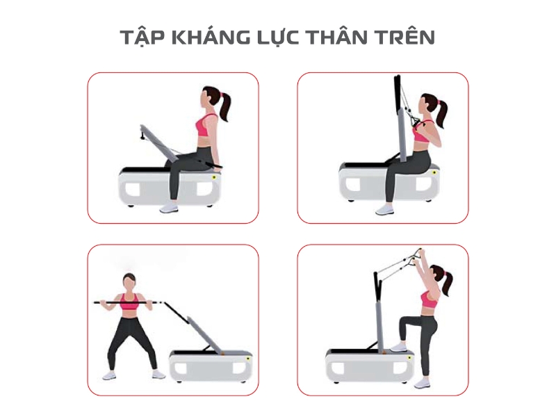 Bộ tập tạ đa chức năng MUXMA 9 Tập kháng lực thân trên