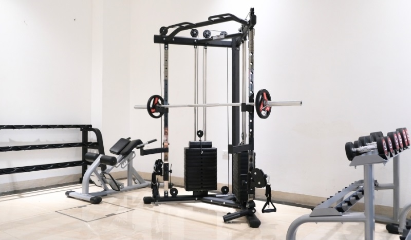 Giàn kéo tạ xô vai đôi HQ-V021 13 Giàn kéo tạ xô vai đôi HQ-V021