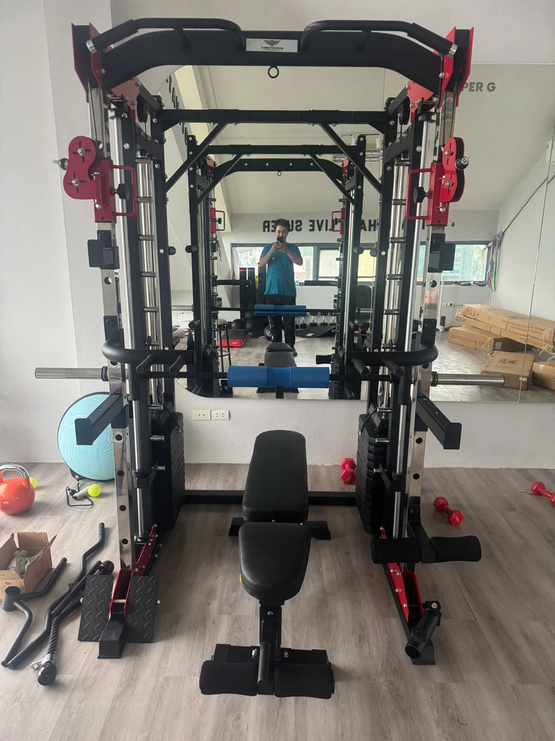 Khung gánh tạ đa năng HQ-K11 Kèm Ghế 14 Giàn tạ đa năng HQ K11 lắp đặt tại Vĩnh Phúc