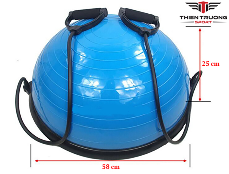 Bóng tập thăng bằng Bosu 2 Kích thước bóng tập thăng bằng Bosu