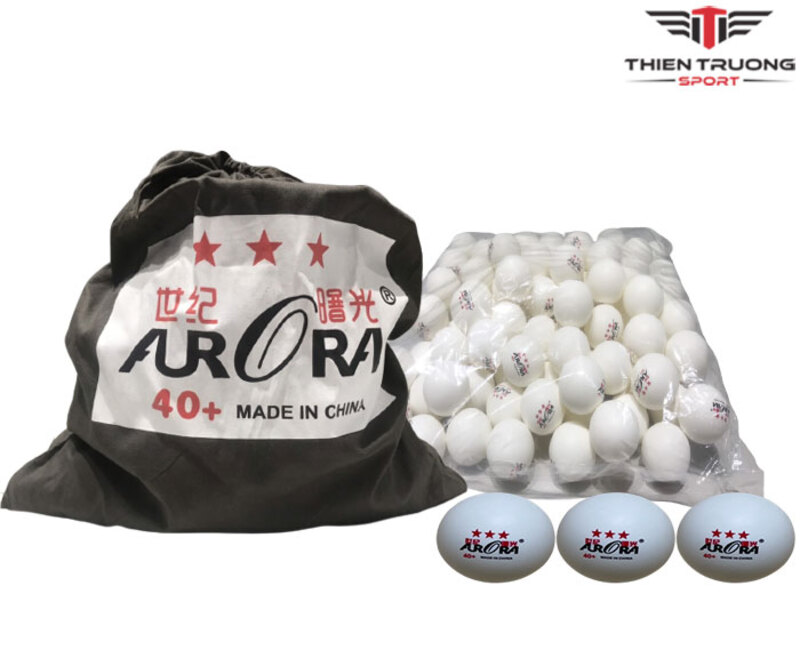 Quả bóng bàn ARORA 3 sao 100 quả 40+trắng 5 Hình ảnh quả bóng bàn ARORA 3 sao 100 quả 40+ trắng