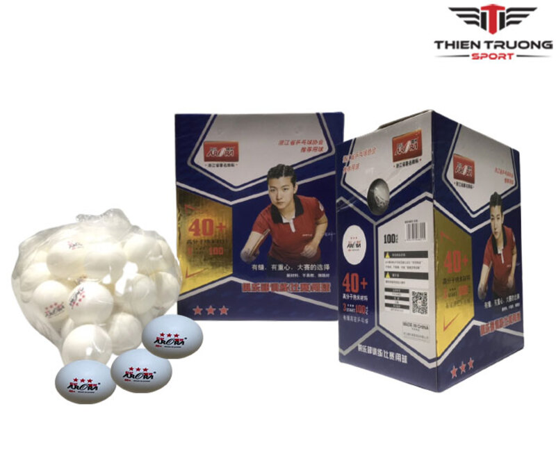 Quả bóng bàn ARORA 3 sao 100 quả 40+trắng 4 Hình ảnh quả bóng bàn ARORA 3 sao 100 quả 40+ trắng