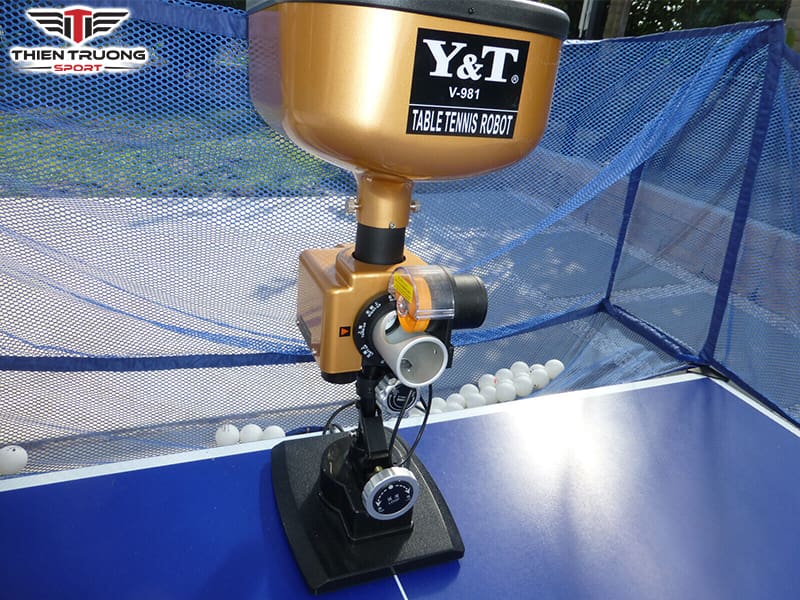 Máy bắn bóng bàn Y&T V-981 6 Máy bắn bóng bàn Y&T V-981 nhỏ gọn dễ sử dụng