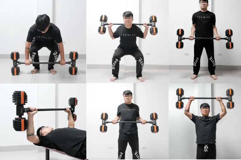 Các bài tập với đòn tạ dài