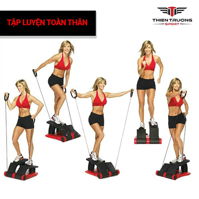 Máy tập đi bộ Air Climber 9 Máy tập đi bộ Air Climber hỗ trợ nhiều bài tập ở các nhóm cơ
