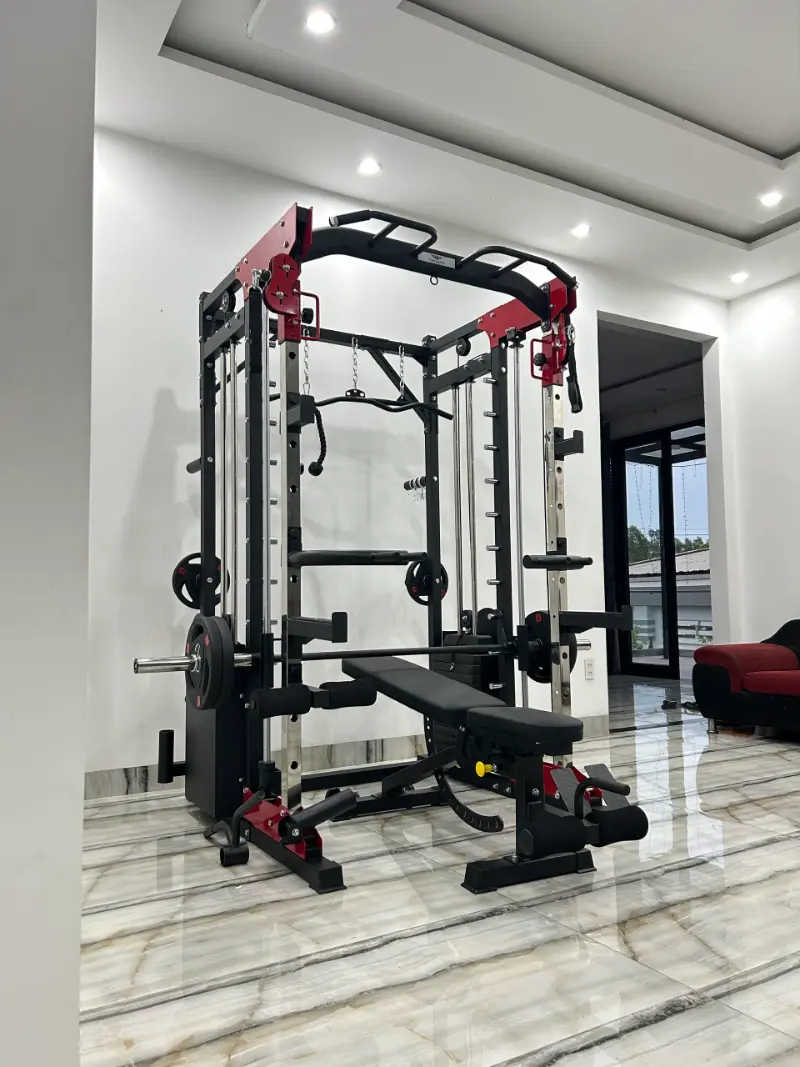 Lắp khung gánh tạ đa năng HQ-K11 cho khách