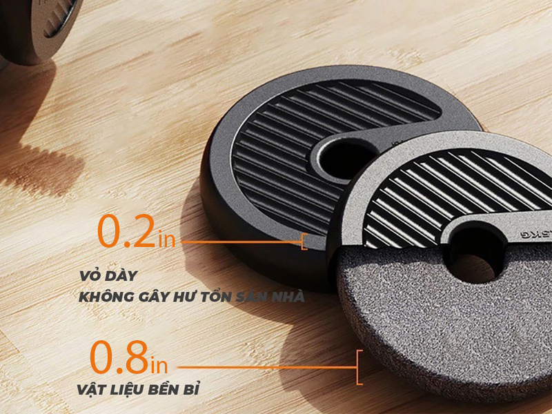 Bộ tạ đa năng 4 in 1 loại 30kg 5 Đĩa tạ