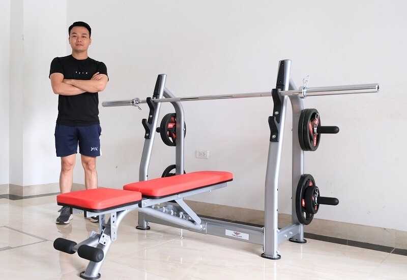 Ghế nằm đẩy tạ G02 11 Ghế nằm đẩy tạ G02