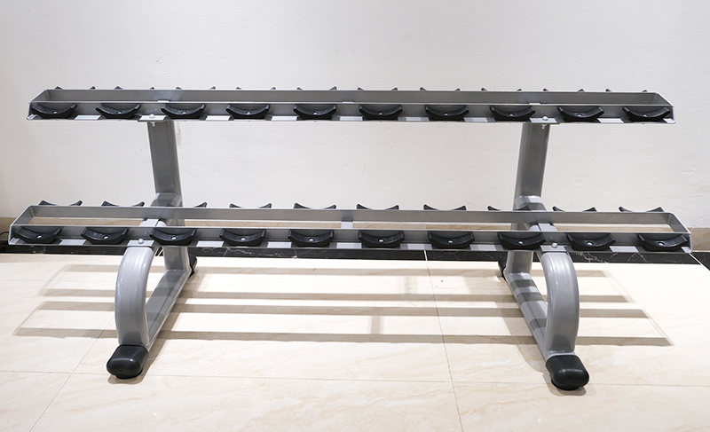 Giá để tạ 2 tầng (loại 10 cặp) HQ-10 5 Khung giá để tạ làm từ thép Q235 dày 2mm