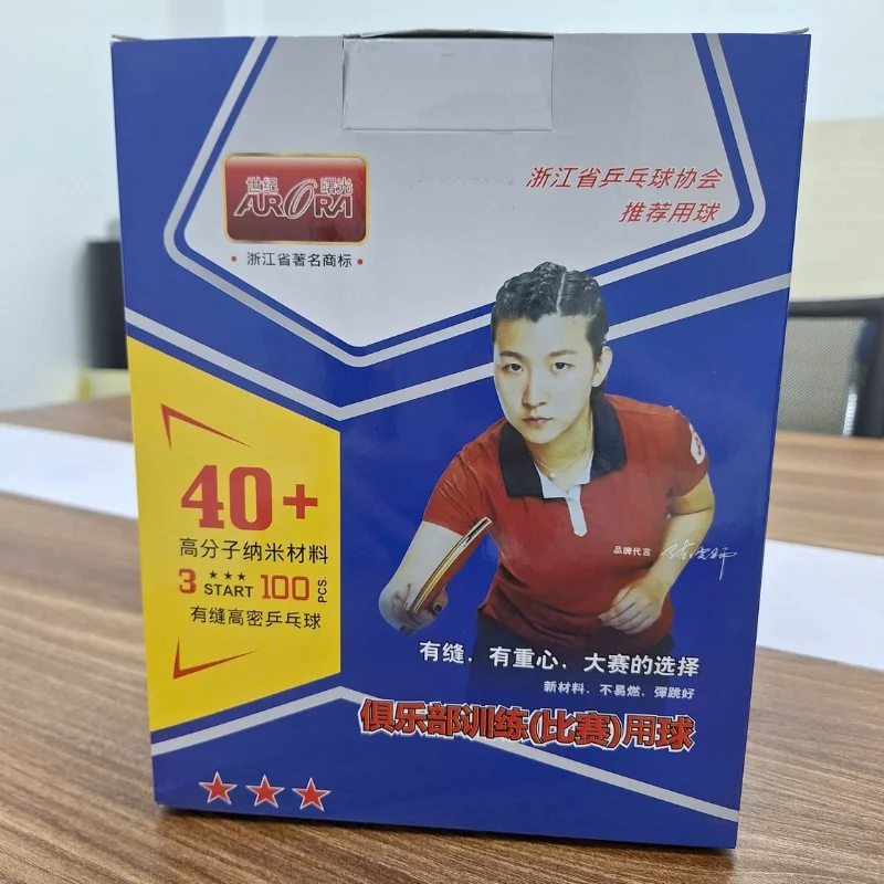 Quả bóng bàn ARORA 3 sao 100 quả 40+trắng