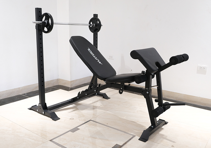 Ghế tập tạ đa năng NMS-7301 5 Khung sườn của ghế làm từ thép hộp
