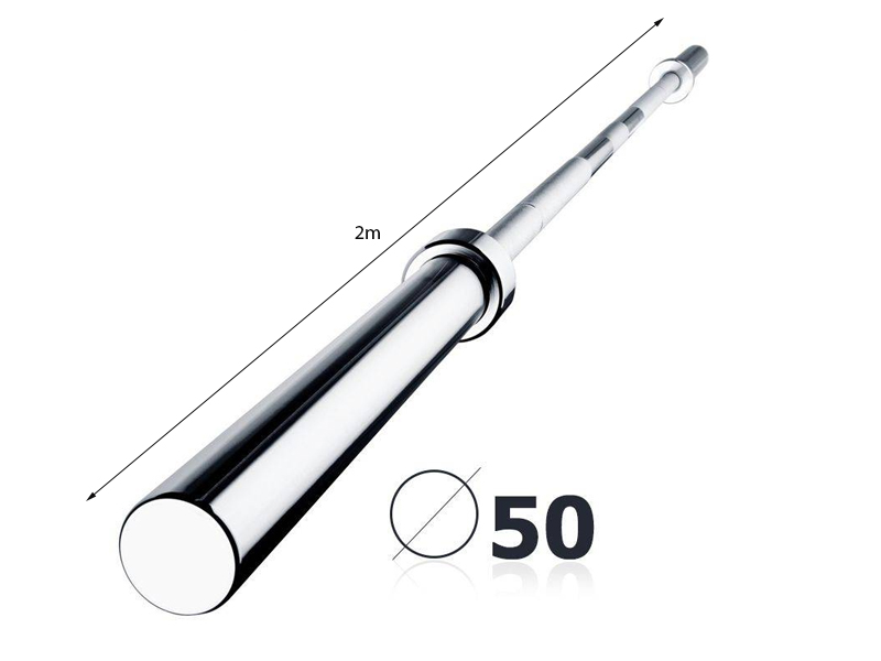 Đòn tạ 2m phi 50 4 Kích thước đòn tạ 2m phi 50