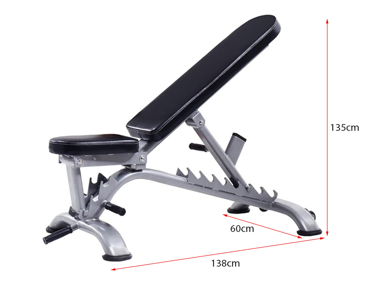 Ghế tập tạ HQ-7008 11 Kích thước ghế tập tạ HQ-7008