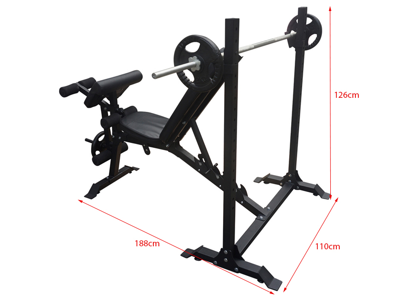 Ghế tập tạ đa năng NMS-7301 4 Kích thước ghế tập tạ đa năng NMS-7301