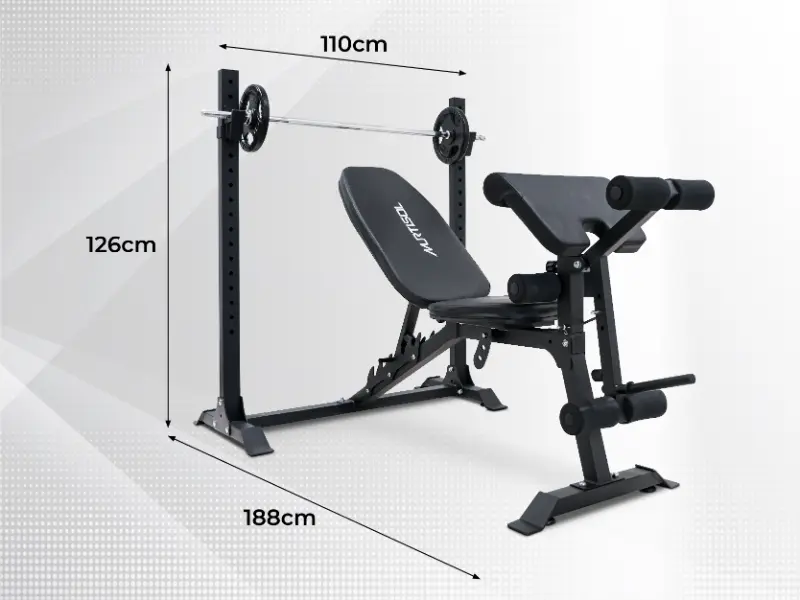 Ghế tập tạ đa năng NMS-7301 4 Kích thước ghế tập tạ NMS-7301