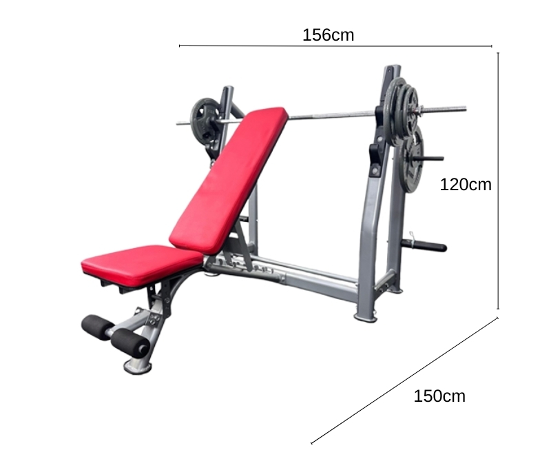 Ghế nằm đẩy tạ G02 10 Ghế nằm đẩy tạ G02