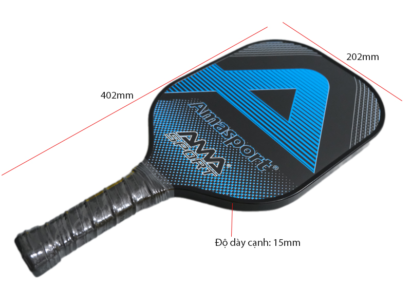 Vợt Pickleball 4001 5 Kích thước vợt Pickleball 4001