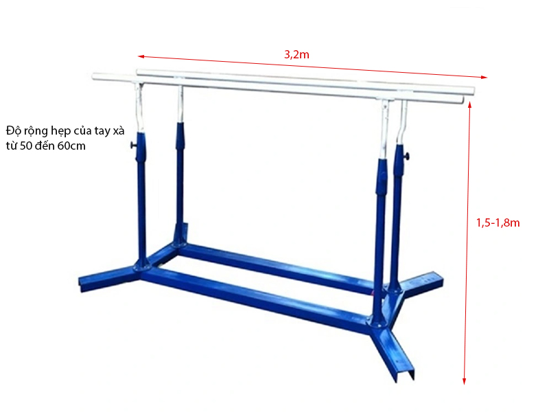 Xà kép tiêu chuẩn 4 Kích thước của xà kép tiêu chuẩn