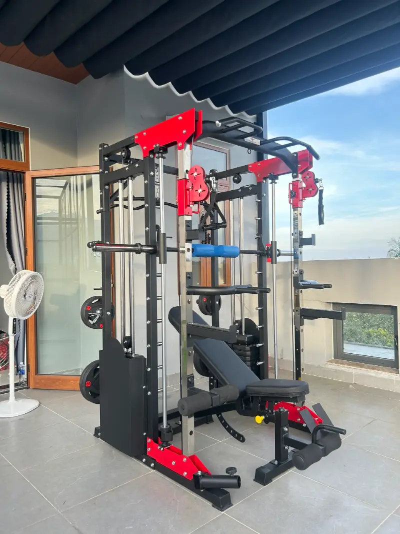 Hình ảnh thực tế của khung gánh tạ đa năng HQ-K11