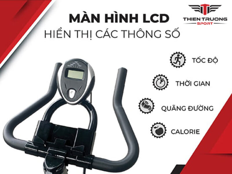 Xe đạp tập thể dục Sovnia L-003 9 Xe đạp tích hợp màn hình LCD hiển thị các thông số