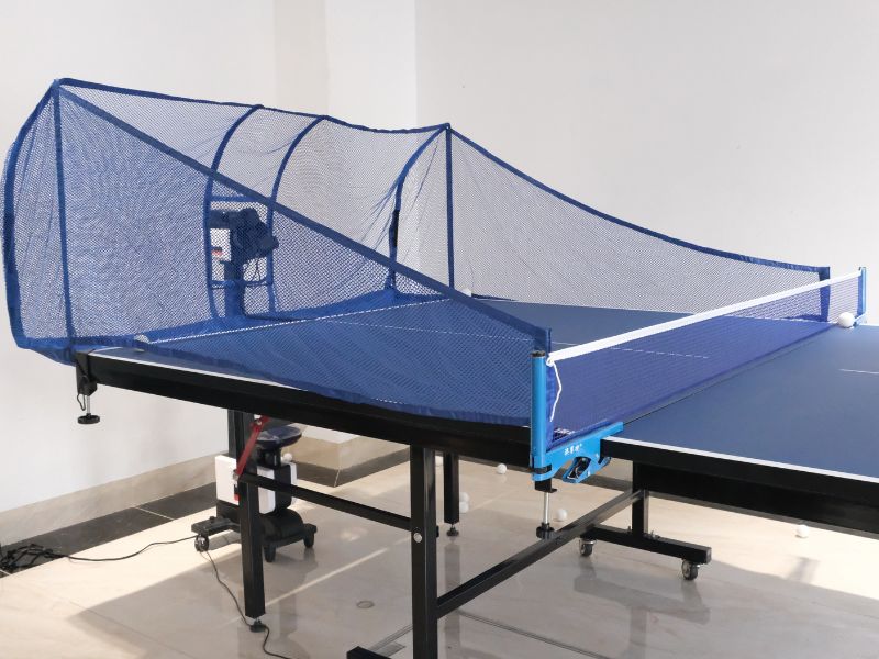 Máy bắn bóng bàn Y&T Xiaoru Niu No 1 7 Máy bắn bóng bàn Y & T Xiaoru Niu No 1 chụp cùng lưới