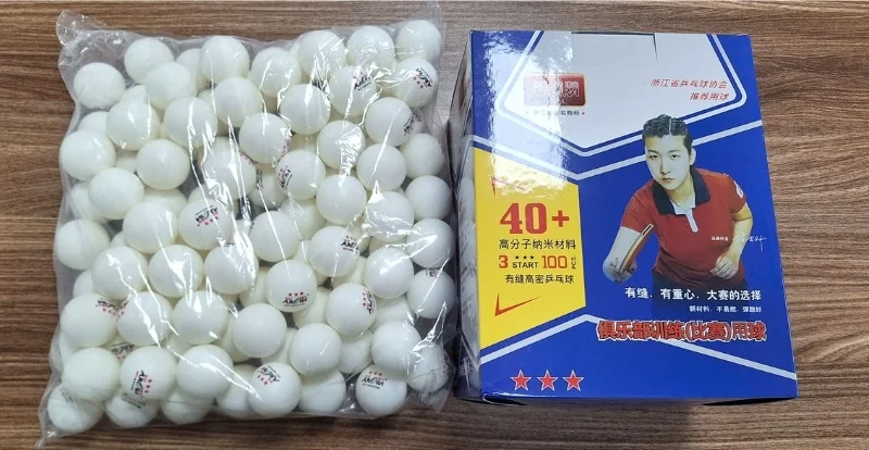 Quả bóng bàn ARORA 3 sao 100 quả 40+trắng