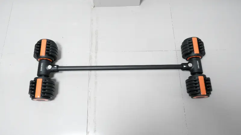 Tạ tay điều chỉnh 12kg tích hợp với đòn tạ dài