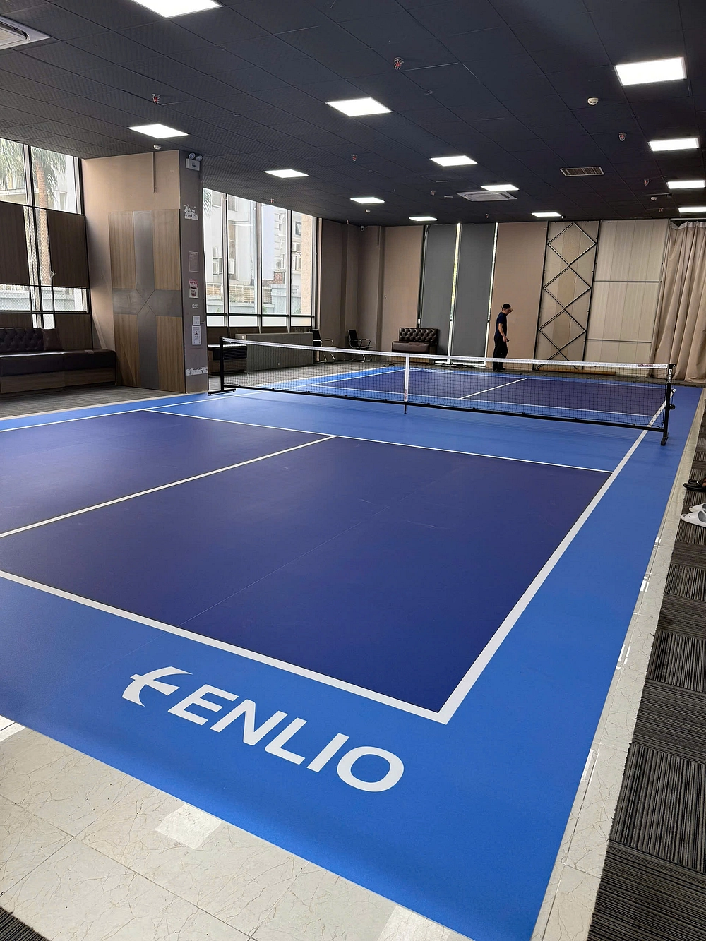 Thảm thi đấu pickleball Enlio G-33130 17 Thi công thảm sân pickleball nhanh chóng gọn gàng, chuyên nghiệp