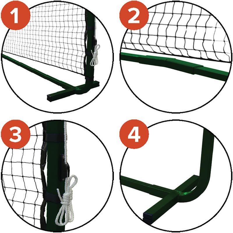Trụ pickleball di động S25103V 3 Trụ pickleball nhôm di động S25103V