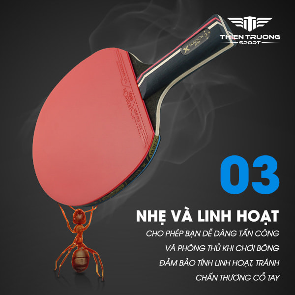 Vợt bóng bàn Huieson X 3 sao 9 vợt bóng bàn Huieson X 3 sao chắc chắn