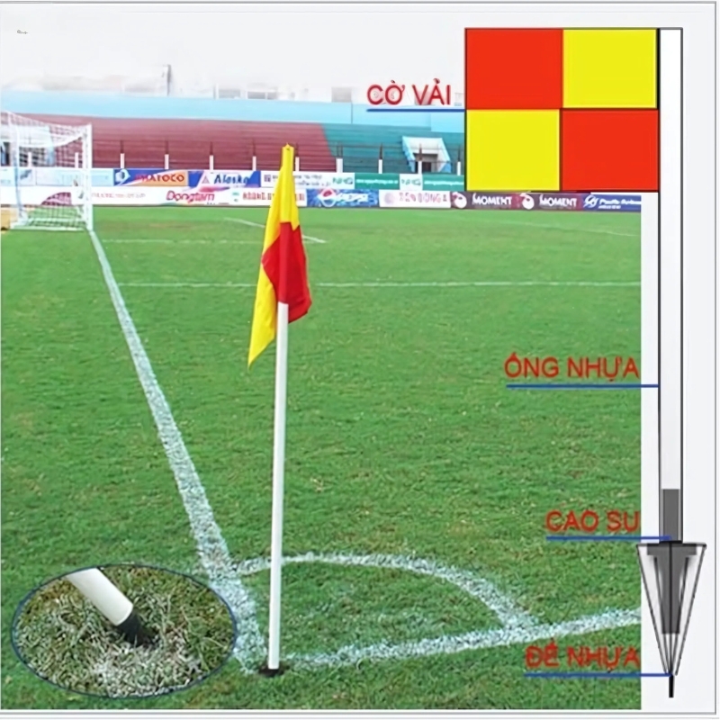 Trụ cờ góc sân 102867 Vifa 4 Trụ cờ góc sân 102867