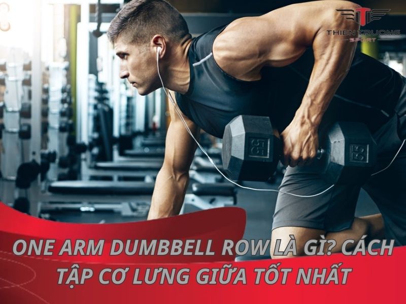 One Arm Dumbbell Row là gì? Cách tập cơ lưng giữa tốt nhất 5 Bài tập One Arm Dumbbell Row