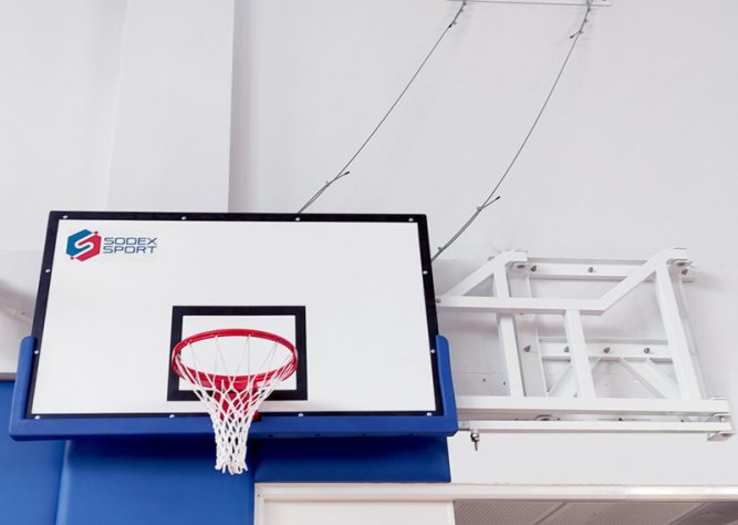 Khung bóng rổ gắn tường xếp gập S14185