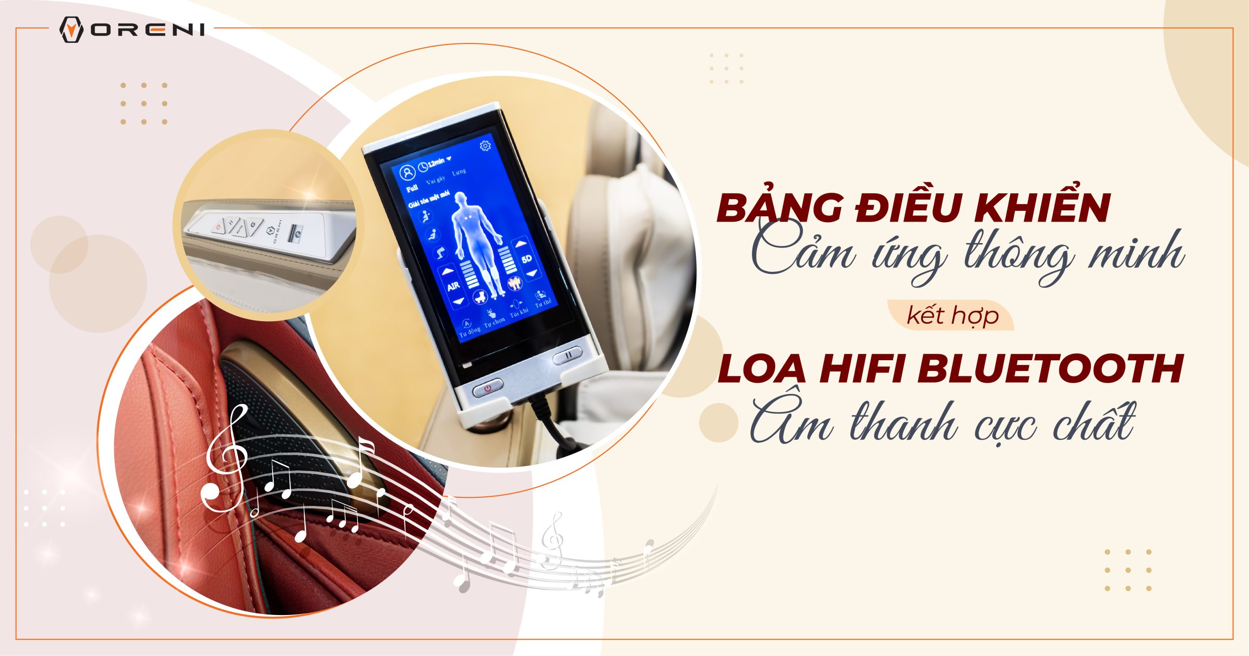 Ghế massage Oreni OR-500 9 Ghế massage Oreni OR-500